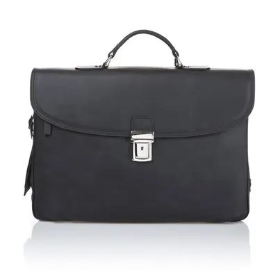 Geantă din piele pentru bărbați Ferruccio Laconi Brief, negru