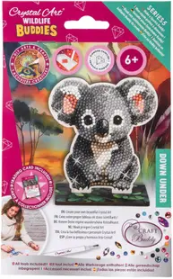 Set de broderie cu diamante Craft Buddy - Crystal Art Buddies: Koala, 7 piese