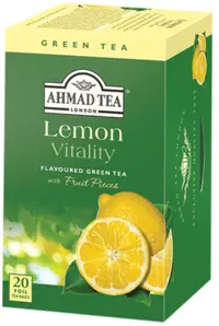 Lemon Vitality Ceai verde, 20 pliculețe, Ahmad Tea