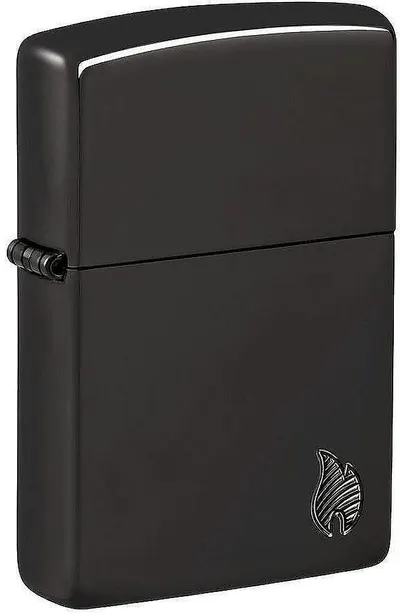 Brichetă Zippo Armor - High Polish Black Flame Design