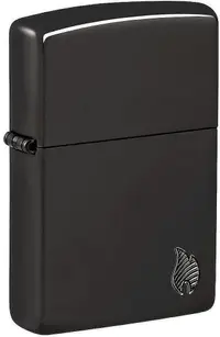 Brichetă Zippo Armor - High Polish Black Flame Design