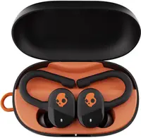 Căști wireless Skullcandy - Push Play Active, TWS, negre/portocalii