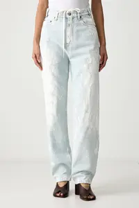 MM6 Maison Margiela blugi mom fit pentru femei