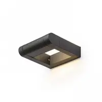 AQUE Corp de iluminat aplica mat negru 230V LED 8W IP54 3000K