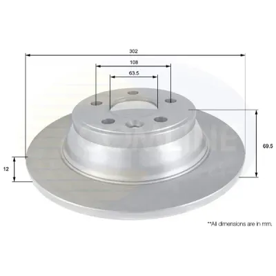 Disc frana COMLINE ADC1923