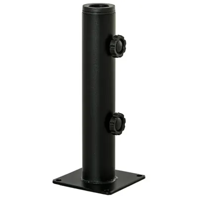 Outsunny Suport pentru Umbrelă de Terasă, Bază pentru Umbrelă pentru Patio, Ponton, Grădină și Curte, Negru | Aosom Romania