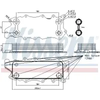 Radiator ulei, ulei motor NISSENS 90784