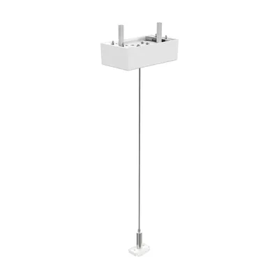 Accesoriu corp de iluminat Ego kit single steel cable 2 mt + ceiling cup Alb
