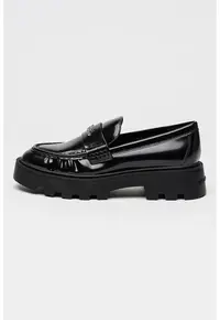 Pantofi loafer din piele The Frankie - Negru