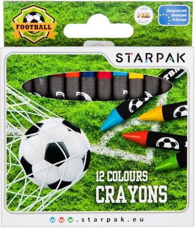 Creioane colorate Starpak Football - 12 culori
