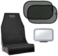 Set auto Britax Romer - Parasolar, protecție pentru scaun și oglindă retrovizoare