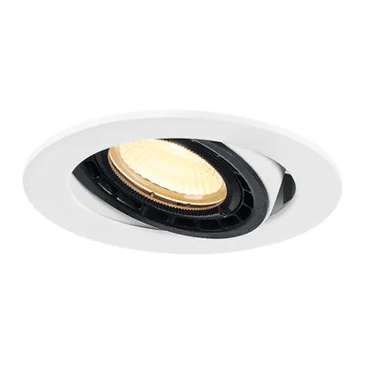 Spot incastrat, SUPROS 78 Ceiling lights, white recessed fitting, LED, 3000K, round, white, 60° lens, 9W