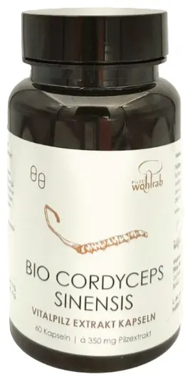 Ciupercă vitală Cordyceps Sinensis, 60 capsule, Pilze Wohlrab