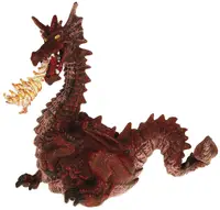 Figurina Papo The Enchanted World – Dragon care sufla foc, rosu