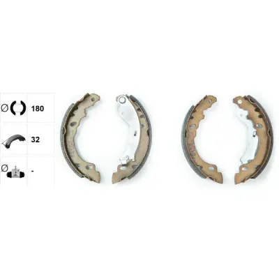 Set saboti frana TEXTAR 91064600