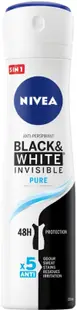 Nivea Spray deodorant Black & White, Pure, 150 ml