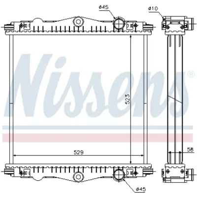 Radiator, racire motor NISSENS 614450