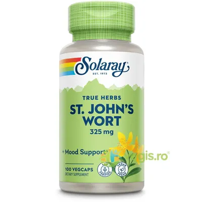 St John's Wort (Sunatoare) 325mg 100cps vegetale Secom