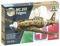Model de asamblat Italeri Militar: Avion - Avion de vânătoare italian Macchi MC.202 Folgore Aces