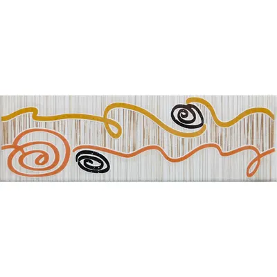Brau decorativ faianta baie / bucatarie Lena Spiral Beige 8 x 25