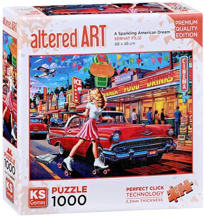 Puzzle KS Games din 1000 piese - Visul american plin de farmec