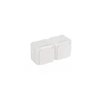 2 x 2P+E Priza standard Francez pentruix - surface mounting - 16 A-250 V~ - alb