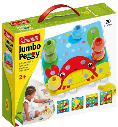 Mozaic Quercetti - Jumbo Peggy, 20 de piese