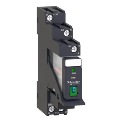 Releu de conectare pre-asamblat cu soclu, Harmony Electromechanical Relays, 10A, 1CO, cu LED, cu buton de testare blocabil, cu surub, 24V CC