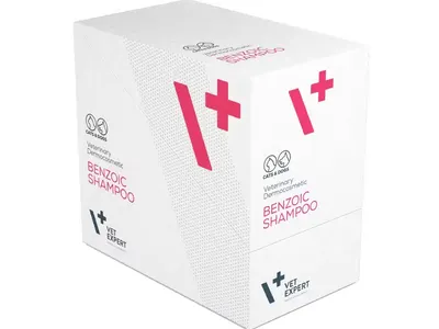 VetExpert Sampon Benzoic, 20 plicuri x 15 ml