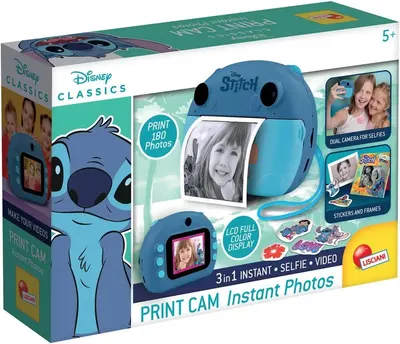 Aparat foto instant pentru copii Lisciani Giochi - Stitch, 180 poze