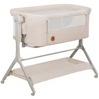 Pătuț pentru bebeluși Next to Me 3 în 1 Lionelo - Leonie Plus, Beige Sand