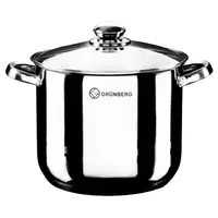 Oala din Inox cu Capac din Sticla, 11 l , Grunberg Gr2126