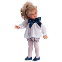 Papusa Sabrina Blonda cu Camasa Alba cu Funda 40cm Asi 0516370