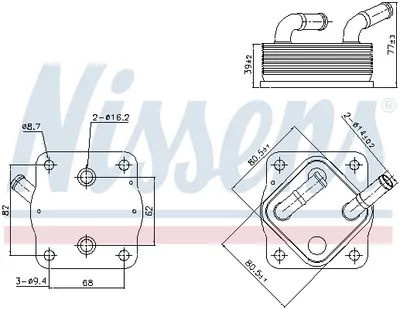 Radiator ulei termoflot potrivit TOYOTA HIGHLANDER 3.5 12.19