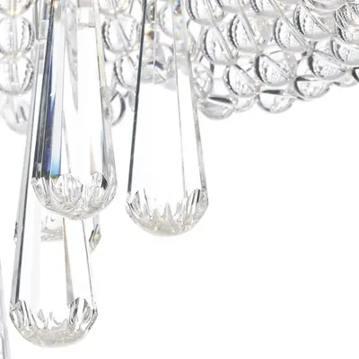 Lampa tavan Saigon 5 Light Flush Polished Chrome/Clear