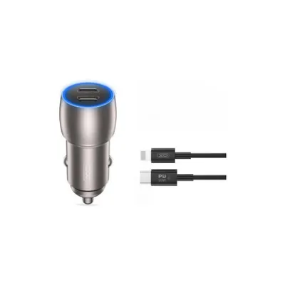 Incarcator auto SMART Quick charge USB PD 40W type C +cablu lightning compatibil Iphone Cod:XO-CC51-Q189A