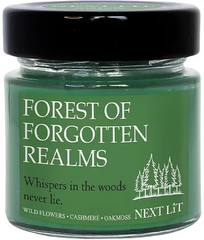 Lumânare parfumată Next Lit Burning Tropes - Forest of Forgotten Realms, 100 g