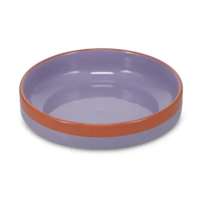 Bol mic portocaliu/mov din gresie 1,2 l Duo – ONA