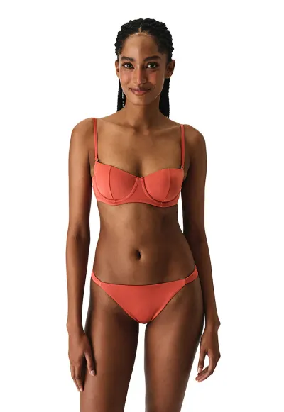 Sutien balconette - Caramiziu