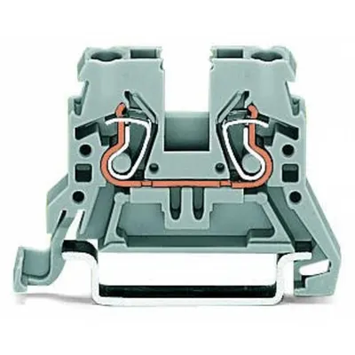 2-conductor through terminal block; 2.5 mm²; side and center marking; for DIN-rail 35 x 15 and 35 x 7.5; CAGE CLAMP®; 2,50 mm²; red