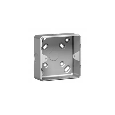 Doza aparenta Synergy - metal - 1 module - 35 mm deep - cu knockout