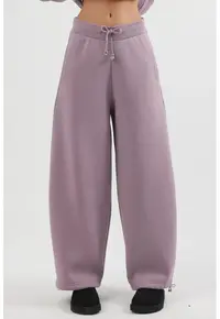 Pantaloni de trening - lungi - mov mauve - bumbac si poliester