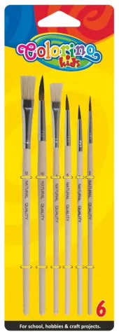 Set pensule pentru pictură Colorino Kids - 6 buc