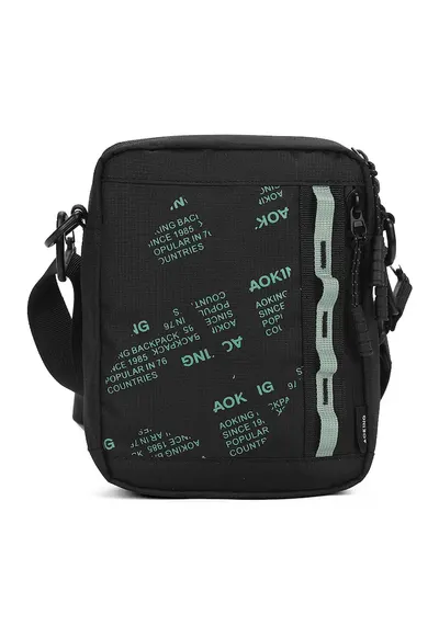 Geanta crossbody unisex cu bareta detasabila - Negru