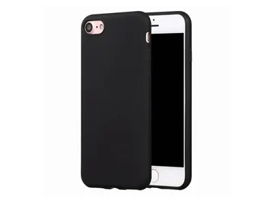 Husa neagra din Silicon, Compatibila cu iPhone 7/8/SE2, X-Level Engros