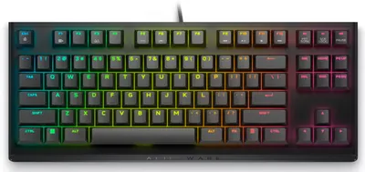 Tastatură mecanică Alienware - AW420K, Cherry MX, RGB, neagră
