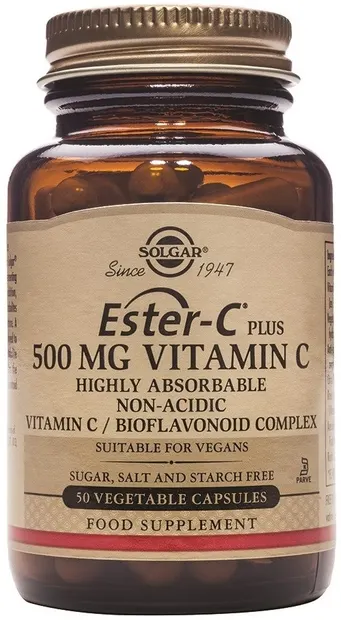 Ester-C Plus, 500 mg, 50 capsule vegetale, Solgar