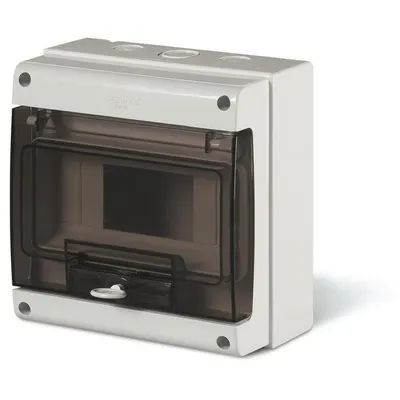 Tablou PT 8M, Scame 672.2008, IP66, aplicata M190 8 module 184x190x106mm GRI