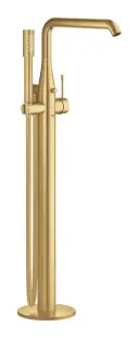Baterie cada freestanding cu set de dus Grohe Essence, auriu periat, Grohe Essence