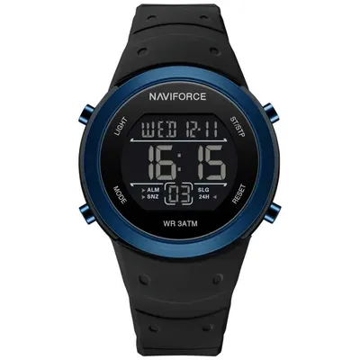 Ceas Barbatesc Naviforce 9246 Negru Albastru - Funcții Multiple, Sport, Calendar